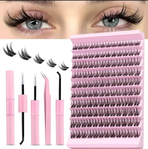 Cluster lashes vs strip lashes comparison guide for Pakistan