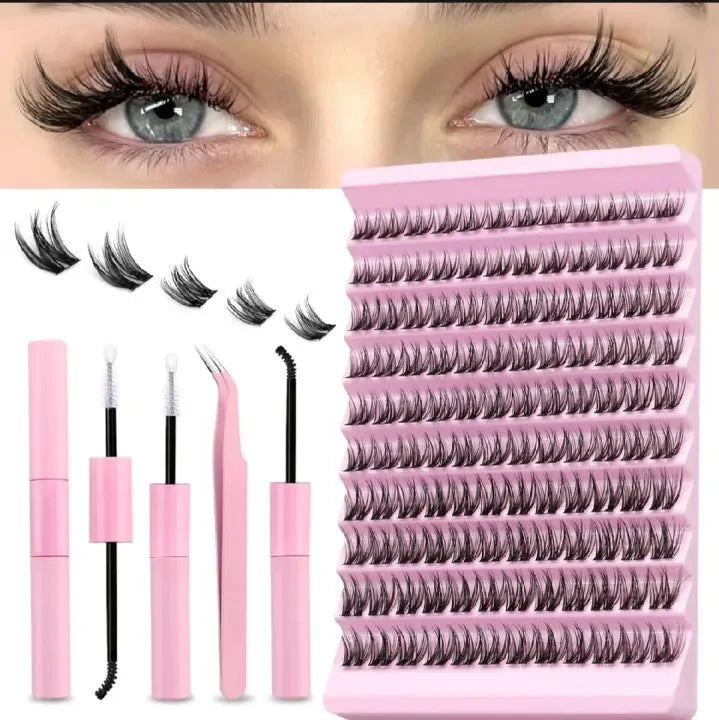 DIY cluster lash extensions at home guide - Kashee's lash kit