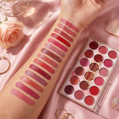 Mocallure 18-Color Matte & Satin Lipstick Palette Kit