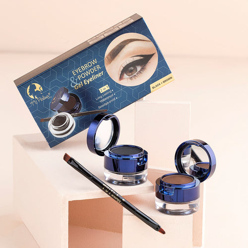 2-in-1 Eyebrow Powder & Gel Eyeliner Set - The Nexa Shop