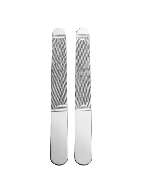 2-Pcs Stainless Steel Nail File Set – Durable Dual-Sided Manicure & Pedicure Shapers - The Nexa Shop