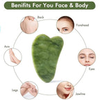 3-in-1 Radiant Skincare Set – Jade Roller, Gua Sha & 2-in-1 Mask Brush - The Nexa Shop