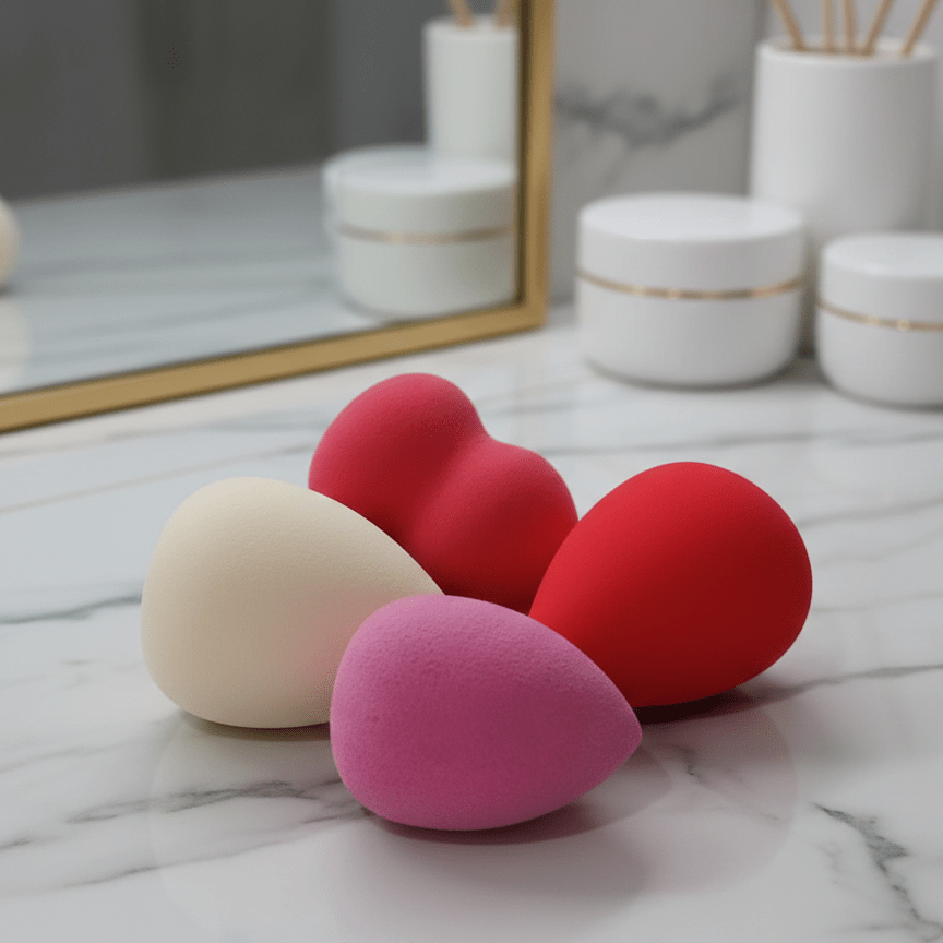4 Pcs Makeup Sponge Set Soft Beauty Blender Foundation Blending Puff - The Nexa Shop