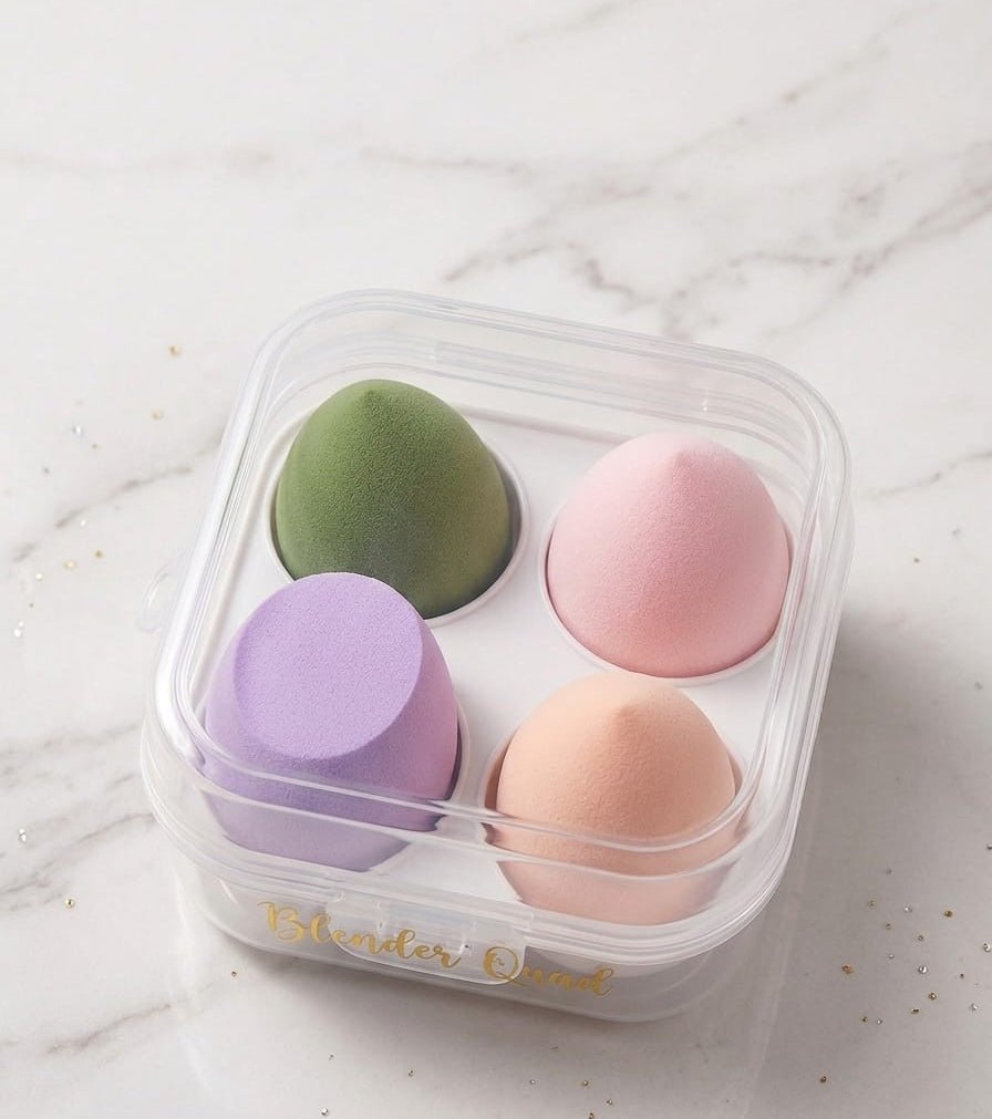 4pcs Makeup Sponge Set with Protective Storage Box - The Nexa Shop