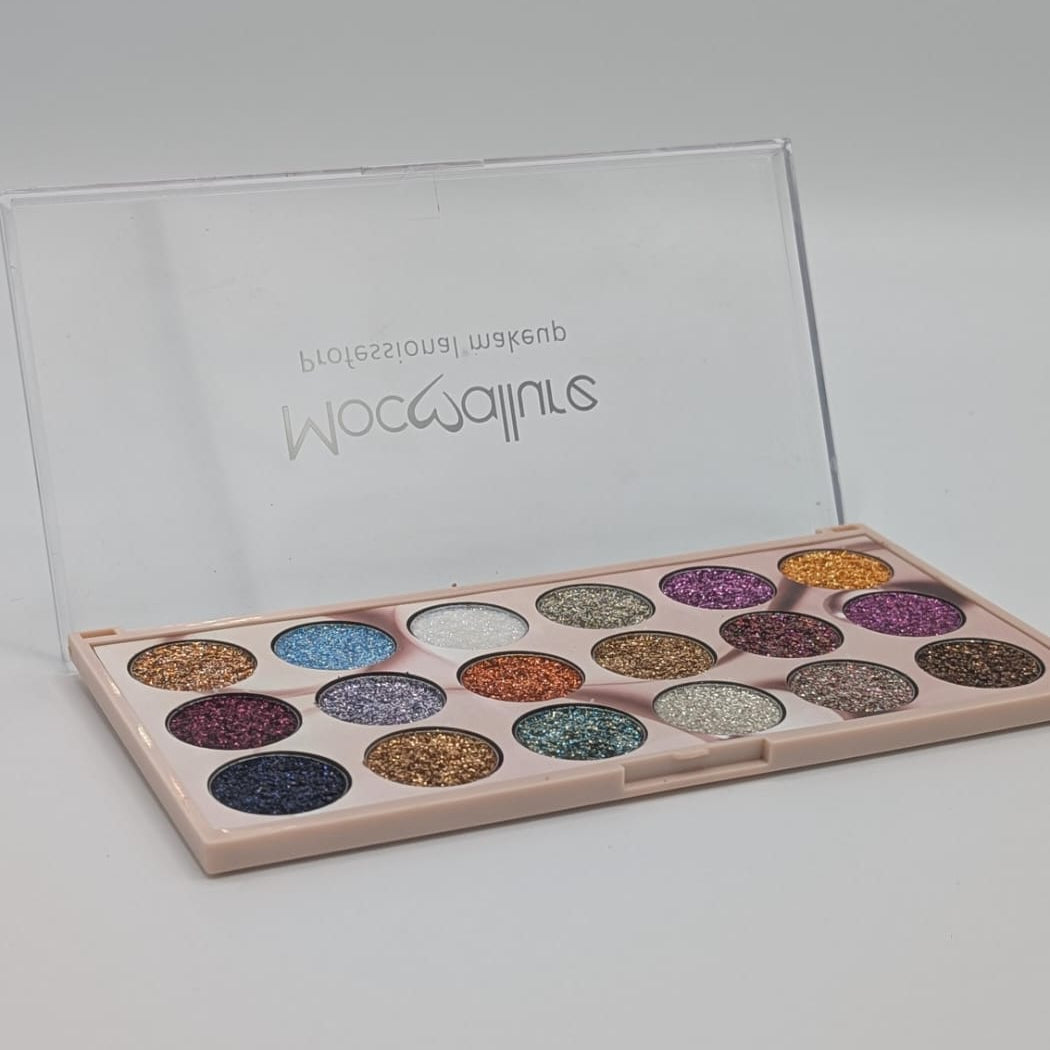 Mocallure 18-Color Glitter Eyeshadow Palette