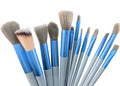 13-Pc Travel-Friendly Makeup Brush Set with Storage Pouch | Face & Eye Beauty Essentials