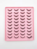 3D Professional Eyelashes Set: 20 Pairs of Voluminous, Reusable Faux Mink Lashes