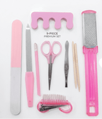 Areej Professional Beauty Tool Kit 9 Pcs Manicure Pedicure Nail Care Set - The Nexa Shop