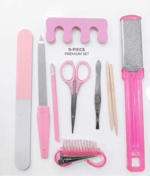 Areej Professional Beauty Tool Kit 9 Pcs Manicure Pedicure Nail Care Set - The Nexa Shop