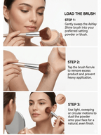 Ashley Shine Professional Small Face Brush / Highlight Powder & Blush Brush – Ultra-Soft Synthetic Bristles - The Nexa Shop