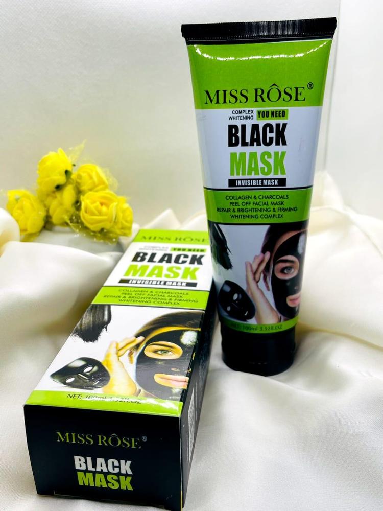 Black Peel-Off Mask 100ml – Collagen & Activated Charcoal Brightening Mask - The Nexa Shop