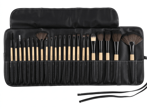Bobbi Brown 24-Piece Professional Makeup Brush Set with Wrap Leather Pouch - The Nexa Shop