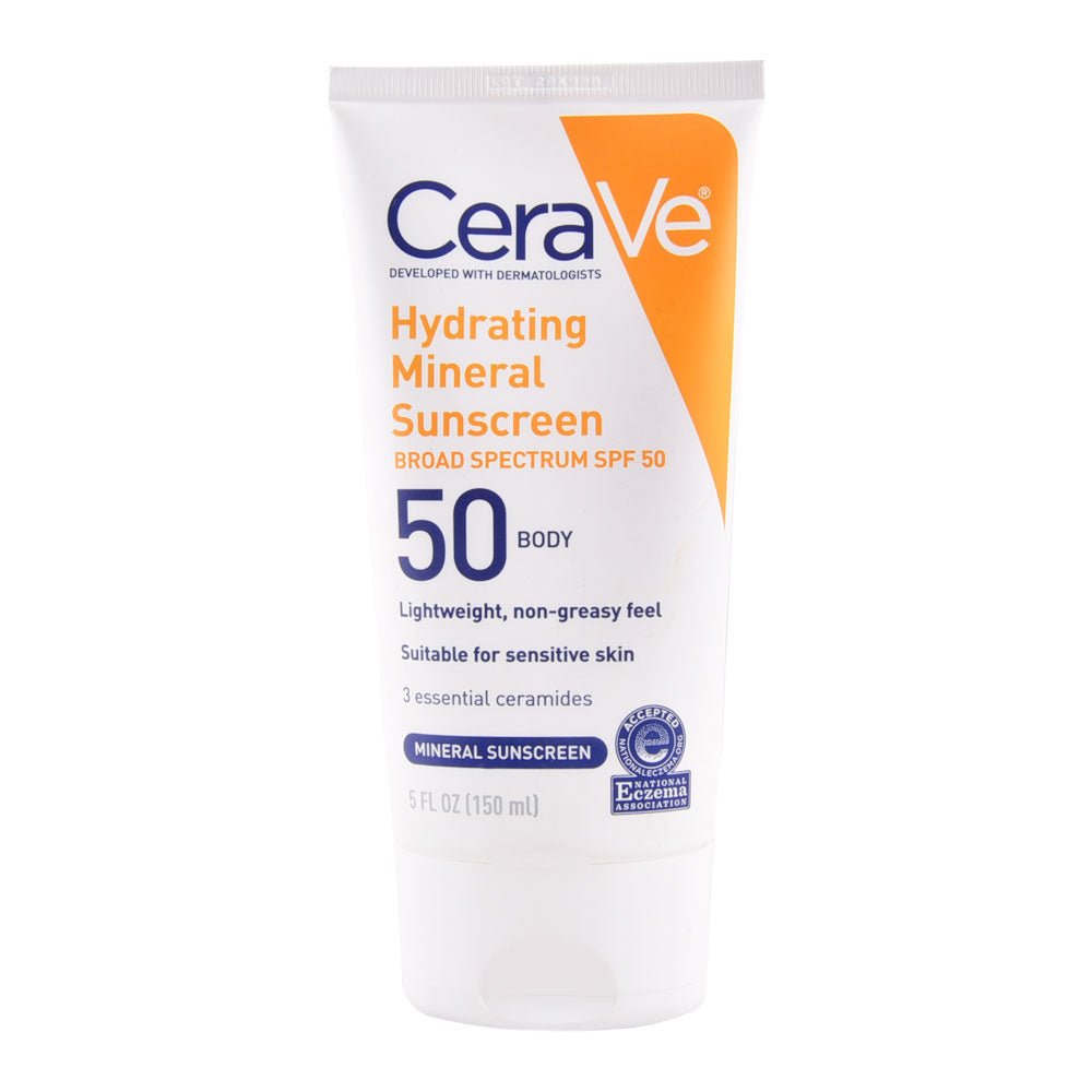 CeraVe Hydrating Mineral Sunscreen SPF 50 (Face) – 75ml - The Nexa Shop