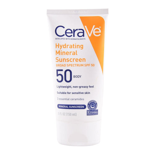CeraVe Hydrating Mineral Sunscreen SPF 50 (Face) – 75ml - The Nexa Shop