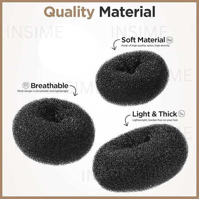 Donut Hair Bun Maker – Easy Volume Styling Tool & Bridal Accessory - The Nexa Shop