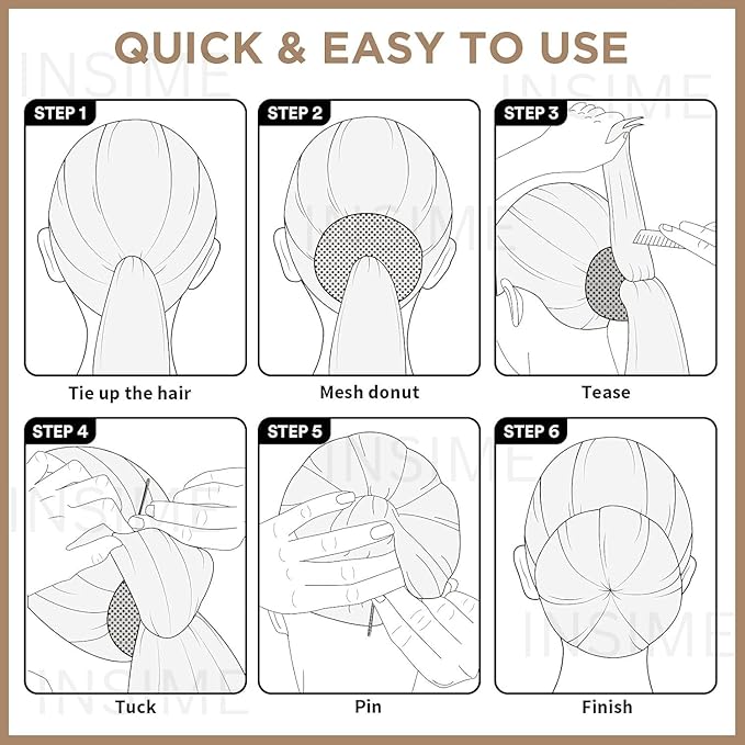 Donut Hair Bun Maker – Easy Volume Styling Tool & Bridal Accessory - The Nexa Shop