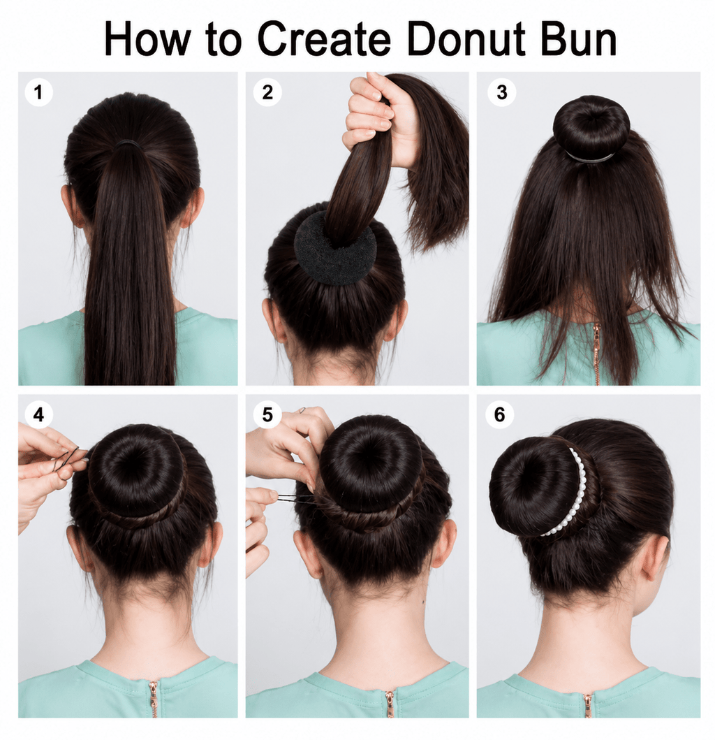 Donut Hair Bun Maker – Easy Volume Styling Tool & Bridal Accessory - The Nexa Shop