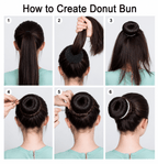 Donut Hair Bun Maker – Easy Volume Styling Tool & Bridal Accessory - The Nexa Shop