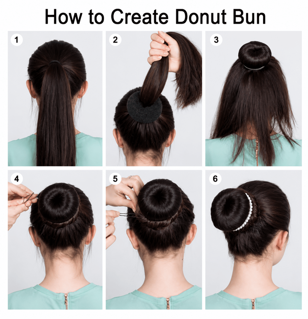 Donut Hair Bun Maker – Easy Volume Styling Tool & Bridal Accessory - The Nexa Shop