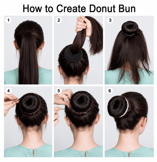 Donut Hair Bun Maker – Easy Volume Styling Tool & Bridal Accessory - The Nexa Shop