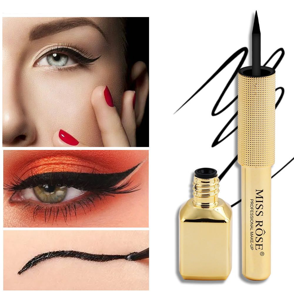 Miss Rose Gold Cased Waterproof Black Eyeliner
