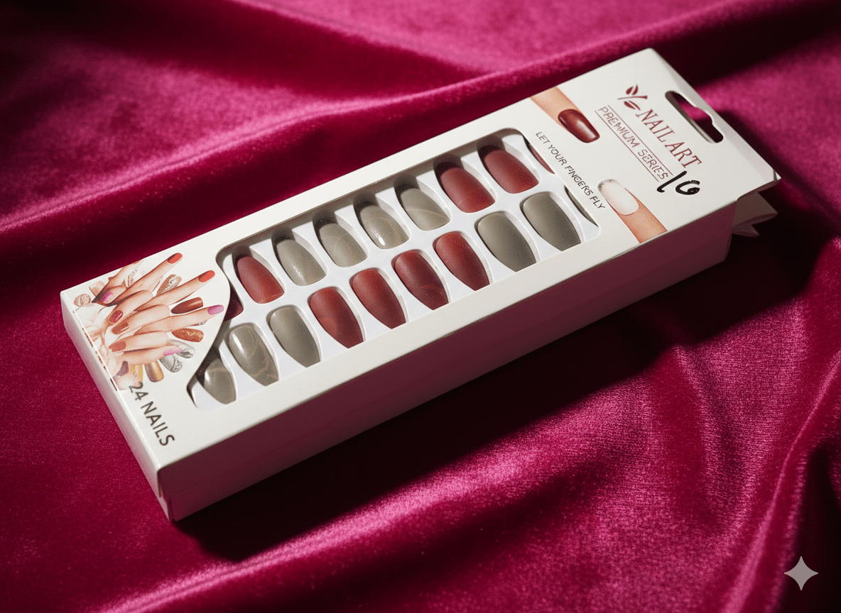 Fashion Press On Nails Set (24 pcs) | Artificial Nail Extensions - The Nexa Shop