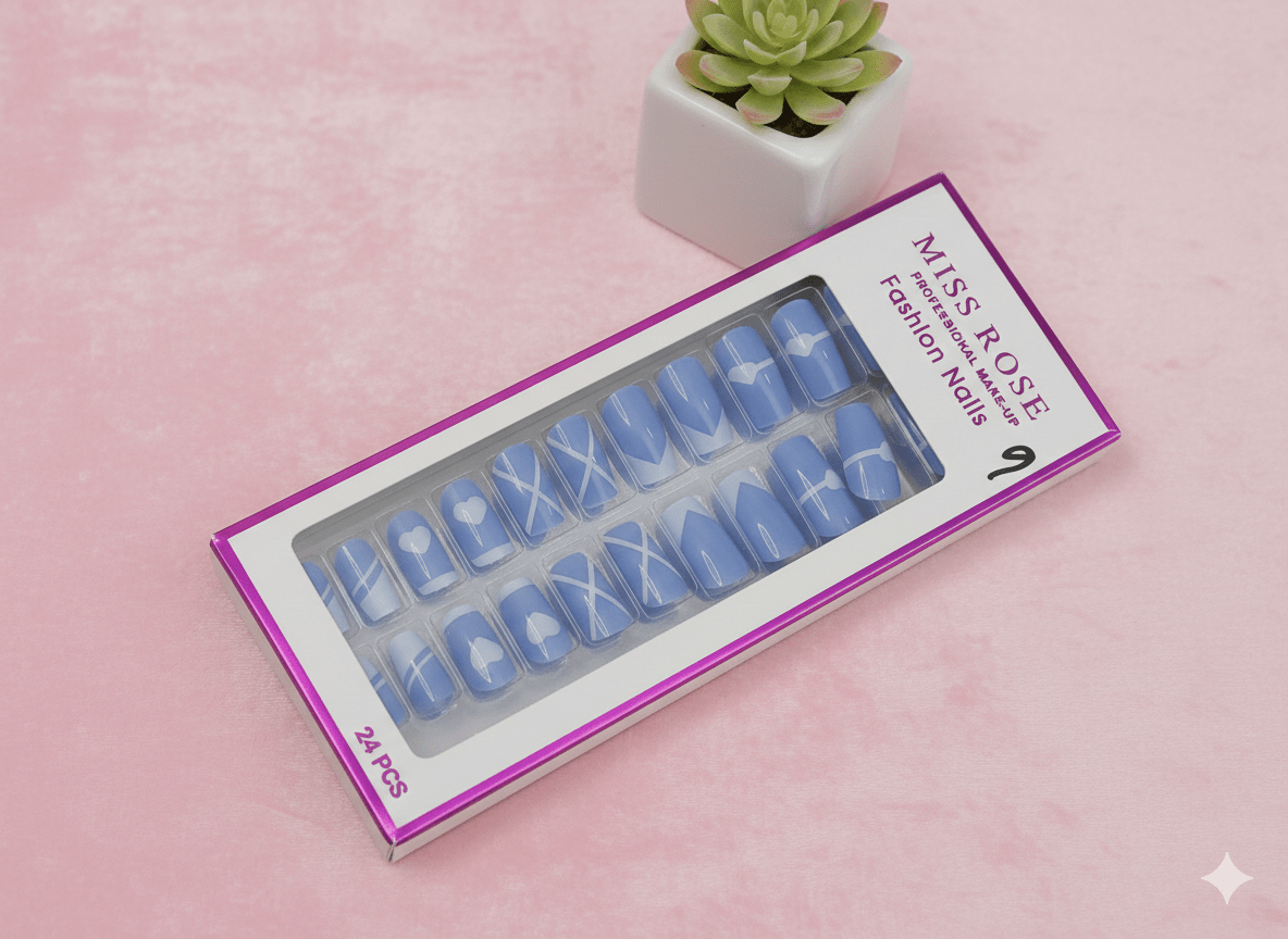 Fashion Press On Nails Set (24 pcs) | Artificial Nail Extensions - The Nexa Shop