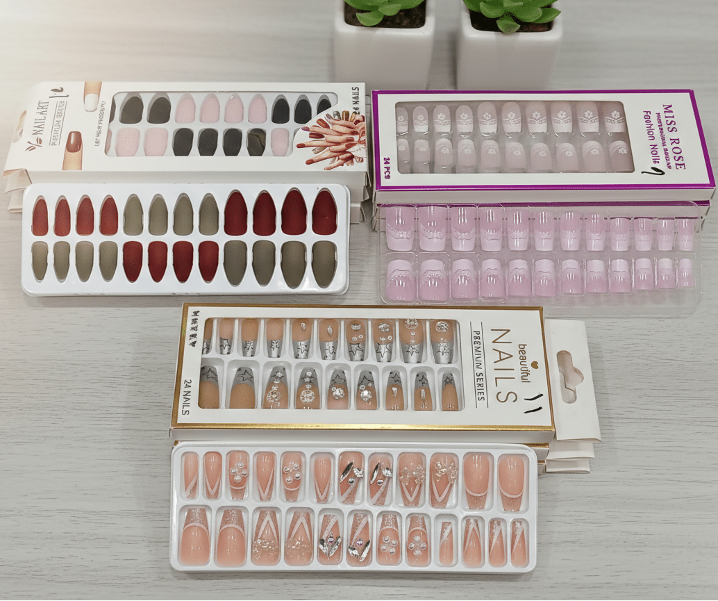 Fashion Press On Nails Set (24 pcs) | Artificial Nail Extensions - The Nexa Shop
