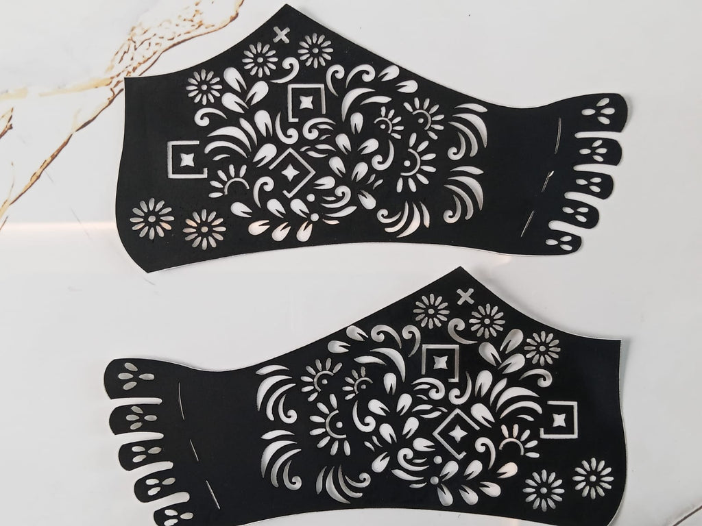 Full Hand-Small Hand & Feets Henna Sticker Template | Easy Mehndi Design - The Nexa Shop