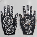 Full Hand-Small Hand & Feets Henna Sticker Template | Easy Mehndi Design - The Nexa Shop