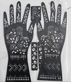 Full Hand-Small Hand & Feets Henna Sticker Template | Easy Mehndi Design - The Nexa Shop