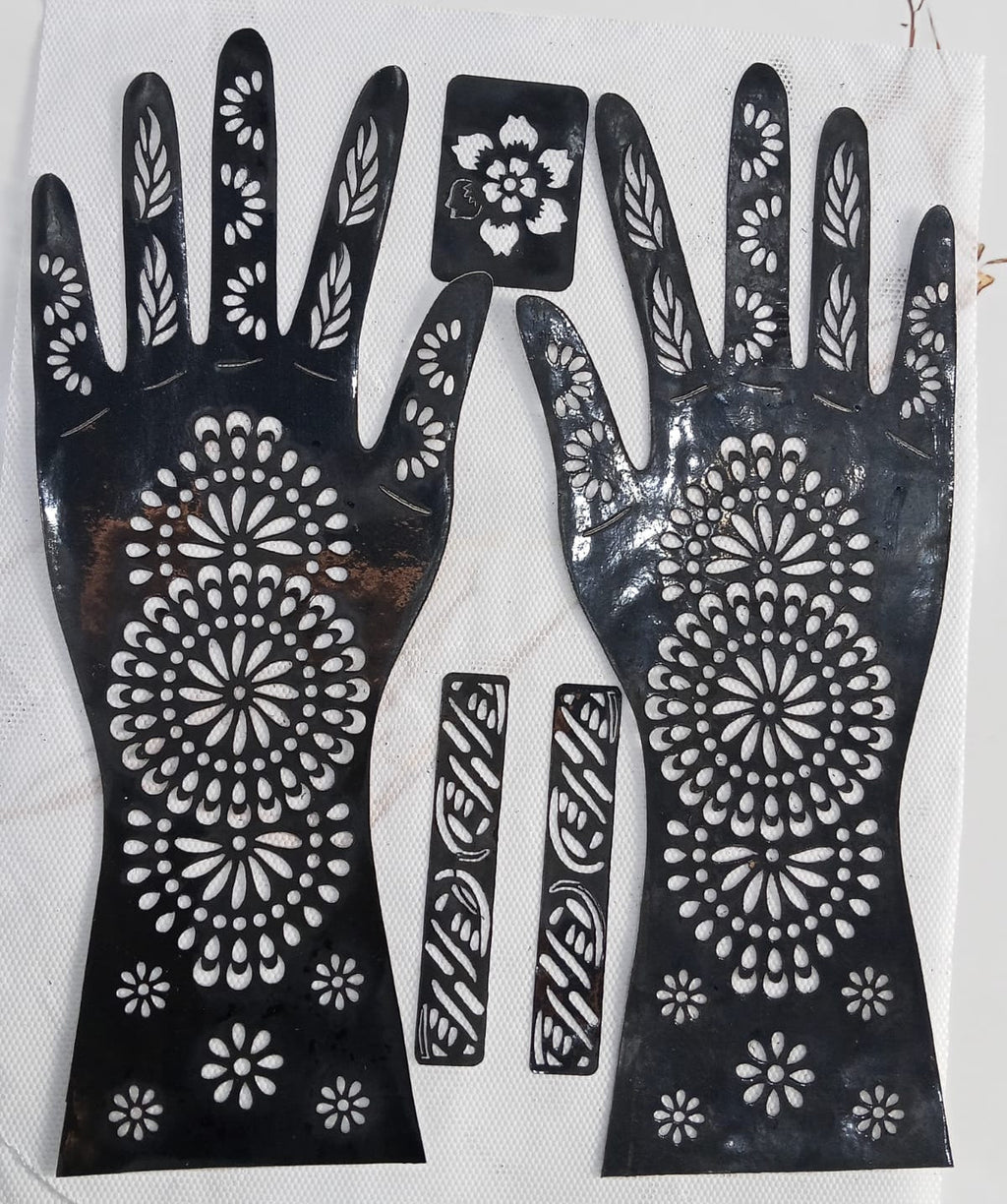 Full Hand-Small Hand & Feets Henna Sticker Template | Easy Mehndi Design - The Nexa Shop