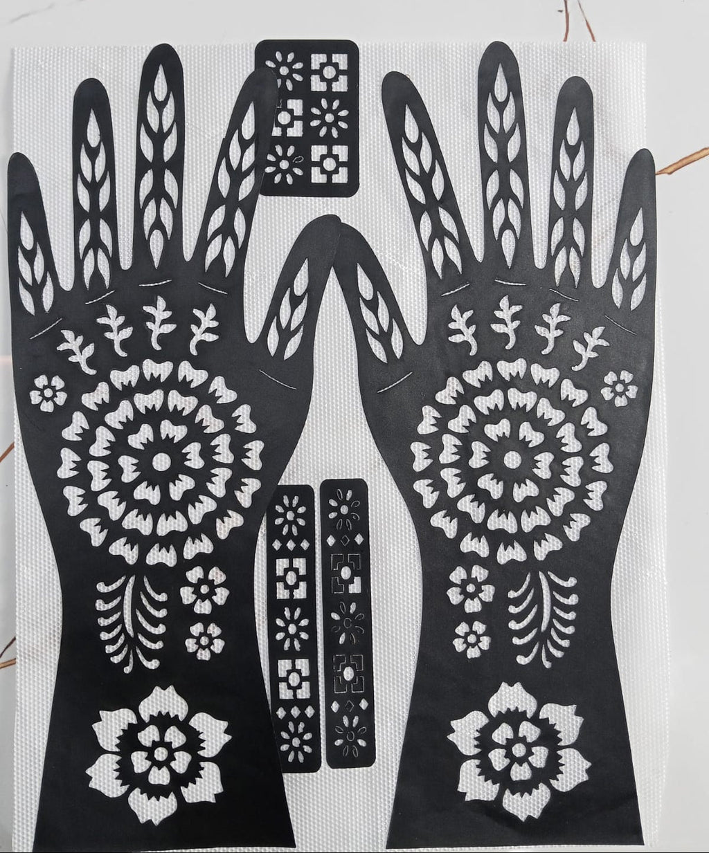 Full Hand-Small Hand & Feets Henna Sticker Template | Easy Mehndi Design - The Nexa Shop