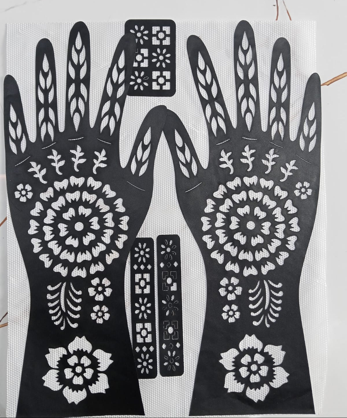 Full Hand-Small Hand & Feets Henna Sticker Template | Easy Mehndi Design - The Nexa Shop