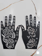 Full Hand-Small Hand & Feets Henna Sticker Template | Easy Mehndi Design - The Nexa Shop