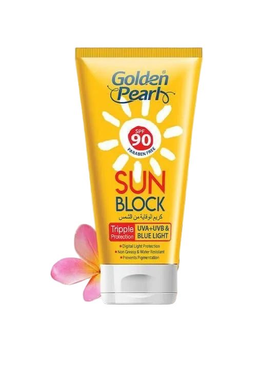 Golden Pearl Sunblock SPF 90 – Maximum UV Protection & Skin Whitening Formula - The Nexa Shop