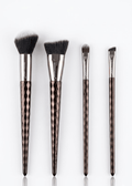 Goodchange Professional Makeup Brush Set – 4-Piece Diamond Handle Series for Face & Eyes - The Nexa Shop