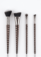 Goodchange Professional Makeup Brush Set – 4-Piece Diamond Handle Series for Face & Eyes - The Nexa Shop