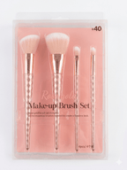 Goodchange Professional Makeup Brush Set – 4-Piece Diamond Handle Series for Face & Eyes - The Nexa Shop