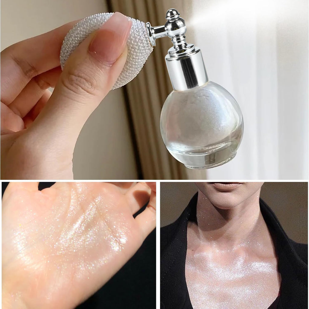 Diamond Highlighter Powder Spray – Waterproof High Gloss Body & Face Illuminator