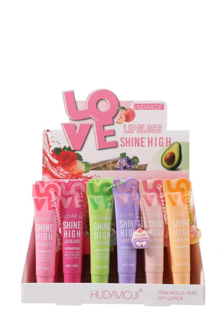 HUDAMOJI 2pcs“LOVE” Shine High Hydrating Lip Gloss (15ml) - The Nexa Shop