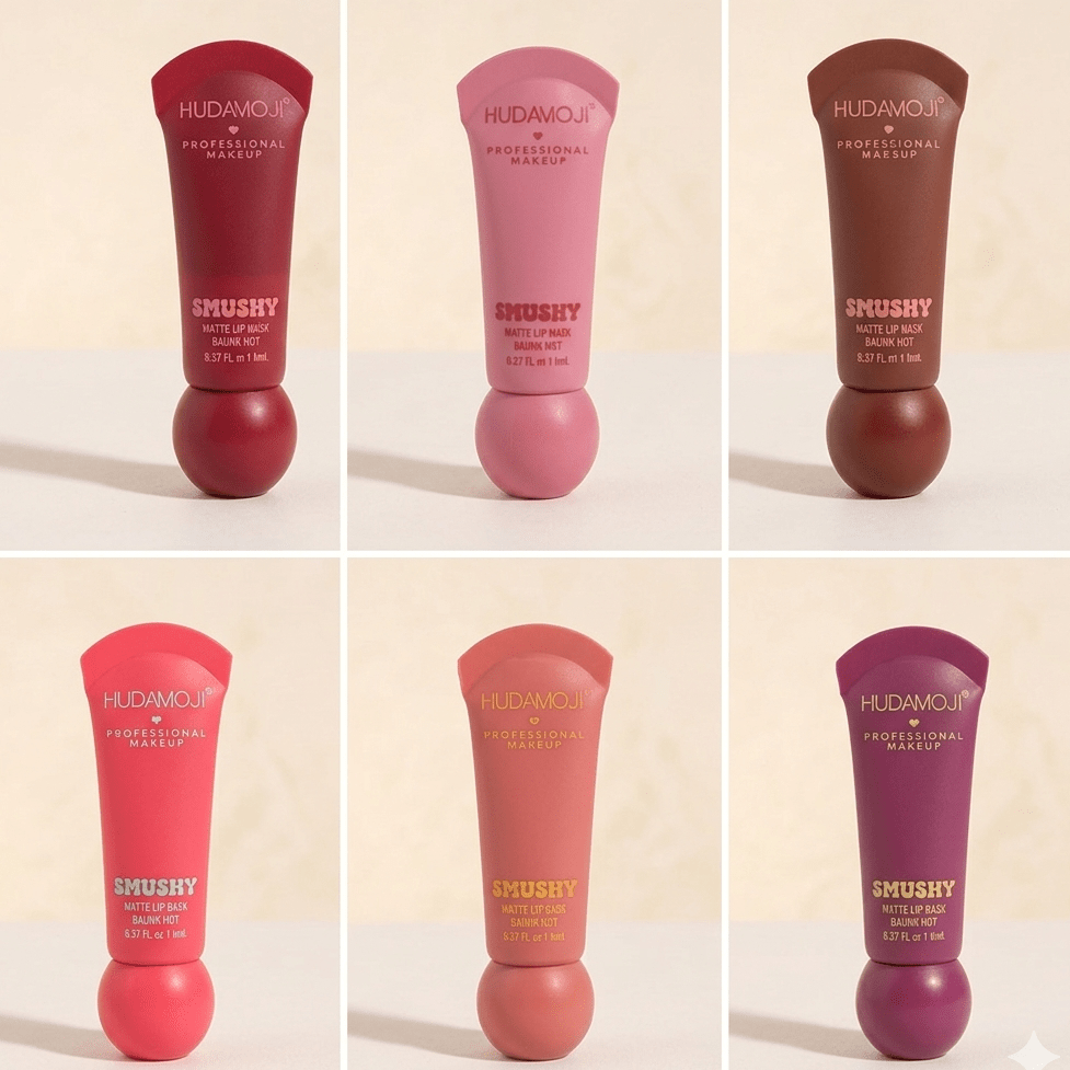 Hudamoji Smushy Soft Matte Lip Balm – Tinted Hydration - The Nexa Shop