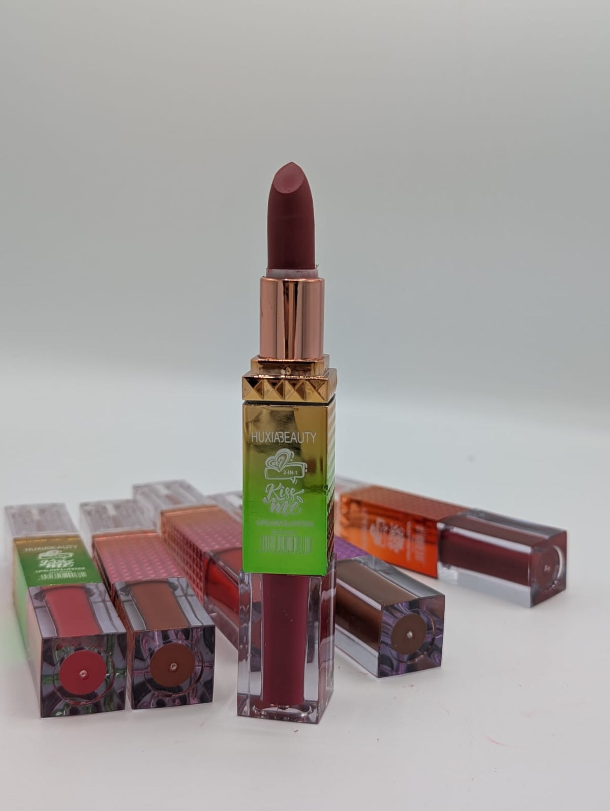 Huxia Beauty 2 in 1 Kiss Me Matte Lipstick & Lipgloss - The Nexa Shop
