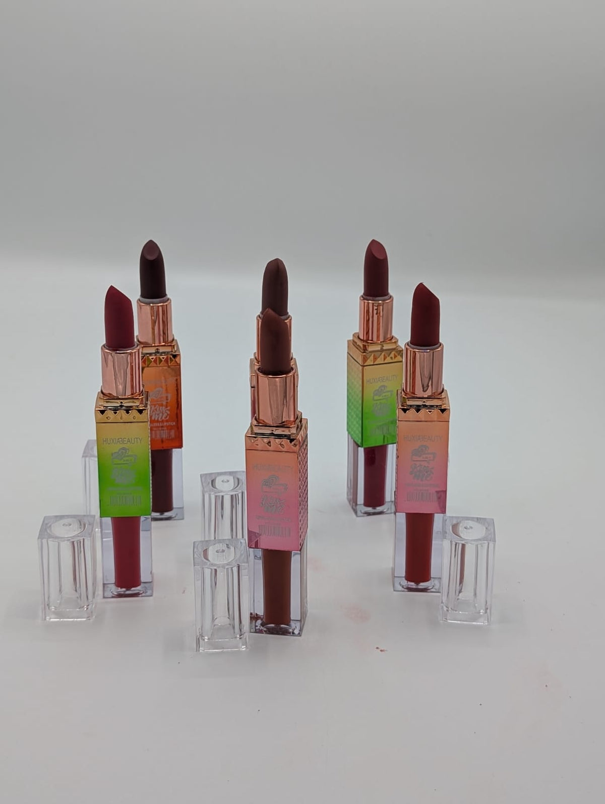 Huxia Beauty 2 in 1 Kiss Me Matte Lipstick & Lipgloss - The Nexa Shop