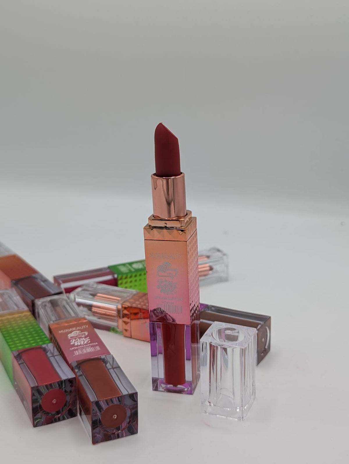 Huxia Beauty 2 in 1 Kiss Me Matte Lipstick & Lipgloss - The Nexa Shop