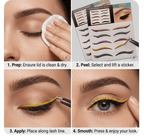 Instant Winged Eyeliner Stickers – Multi-Color Waterproof Adhesive Eye Makeup Set - The Nexa Shop