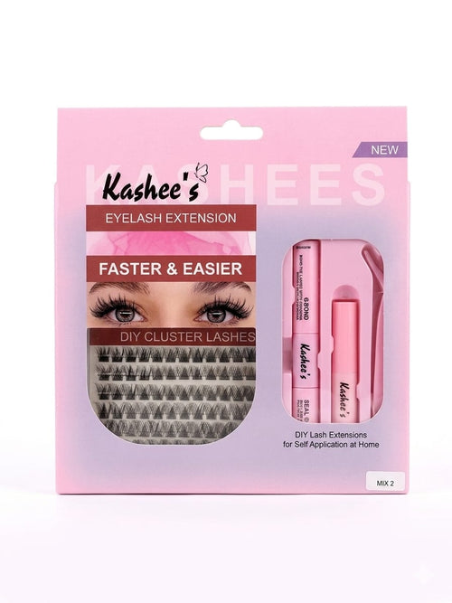 Kashee's 192-Pcs DIY Cluster Eyelash Extension Kit with Bond, Seal & Applicator Tool - The Nexa Shop