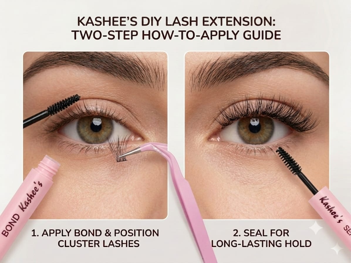 Kashee's 192-Pcs DIY Cluster Eyelash Extension Kit with Bond, Seal & Applicator Tool - The Nexa Shop