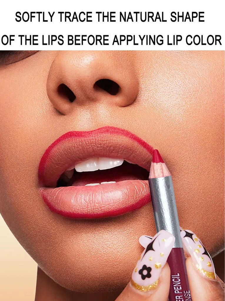 KATHLEEN Long Lasting Thick Lipliner Pencil Set (12 Pcs) - The Nexa Shop