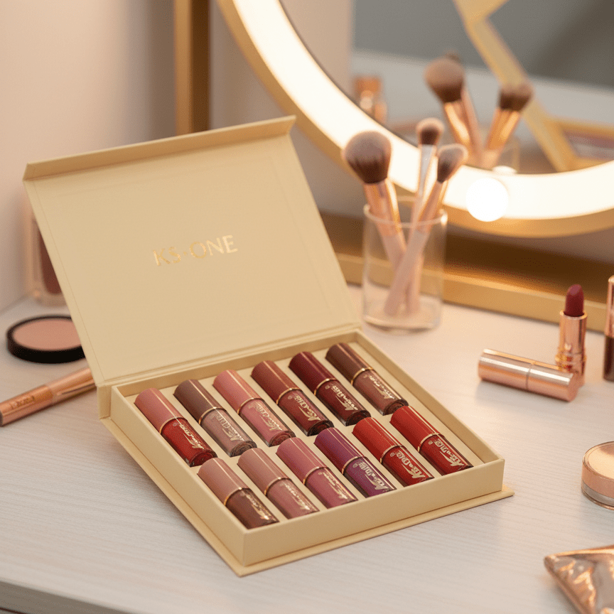KS One Liquid Lipstick Set (12 pcs) | Matte Lip Color Collection - The Nexa Shop